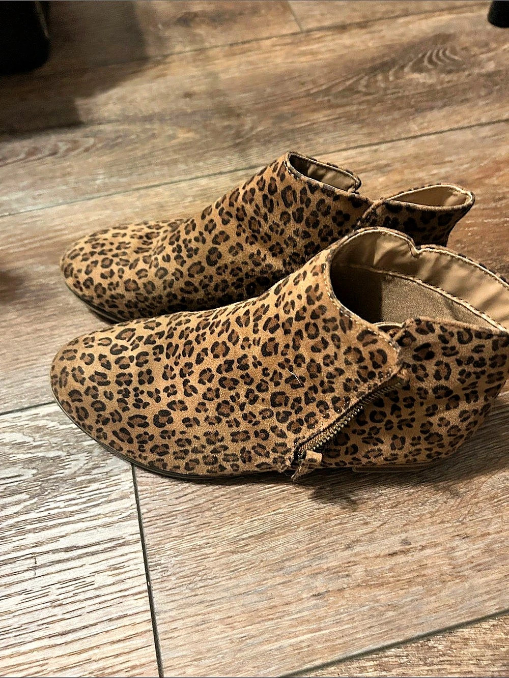 Leopard Print Ankle Booties
